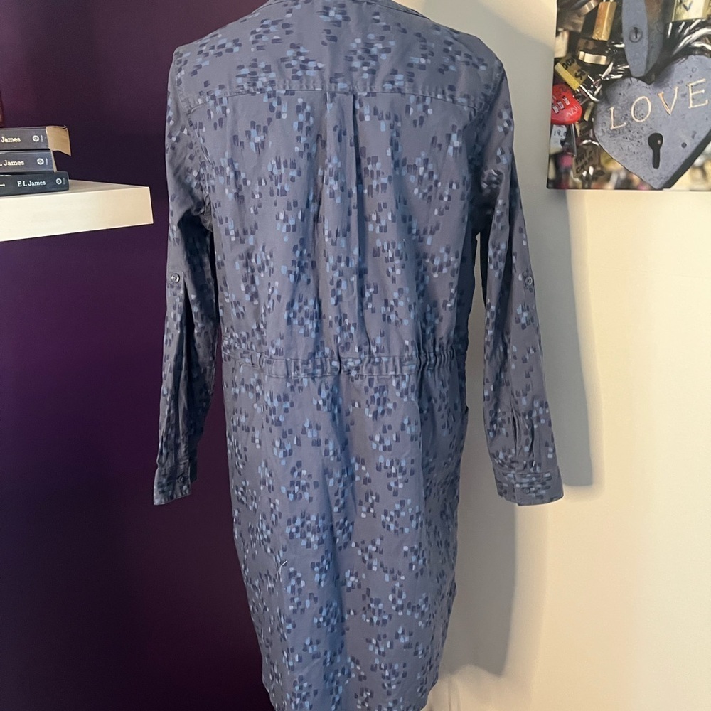LL Bean Comfort Cotton Tencel Long Sleeve Dress NWT - Picture 7 of 11